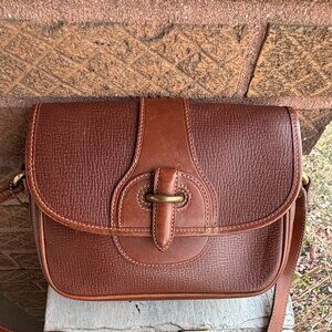 COACH Vintage Dakota Lariat Italy Saddle Box Grain Rare All Tan Crossbody Bag